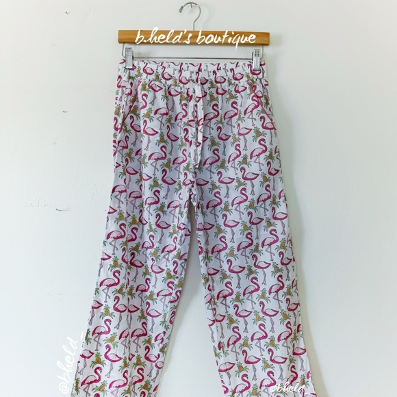 Roller Rabbit Freddy Flamingo Liza Set Pajamas in Pink Size X-Small (XS) New NWT - Picture 11 of 17